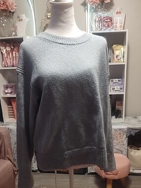 Banana Republic Heather Gray Crewneck Sweater